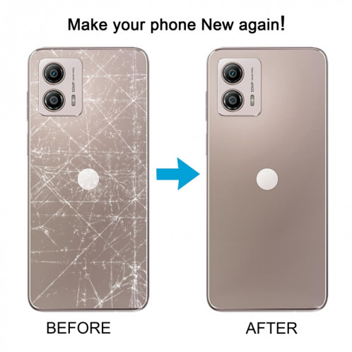 Pour Motorola Moto G53 Couvercle arrière de la batterie d'origine (Or) SH51JL1428-07
