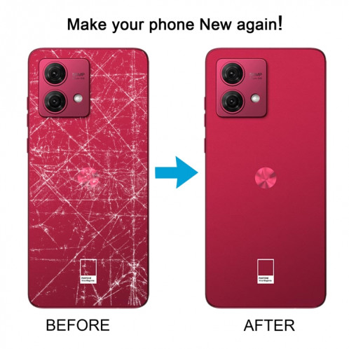 Pour Motorola Moto G84 Couvercle arrière de la batterie d'origine (rouge) SH55RL136-07