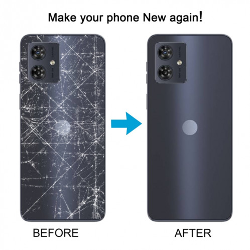 Pour Motorola Moto G54 Couvercle arrière de la batterie d'origine (Bleu) SH56LL1554-07