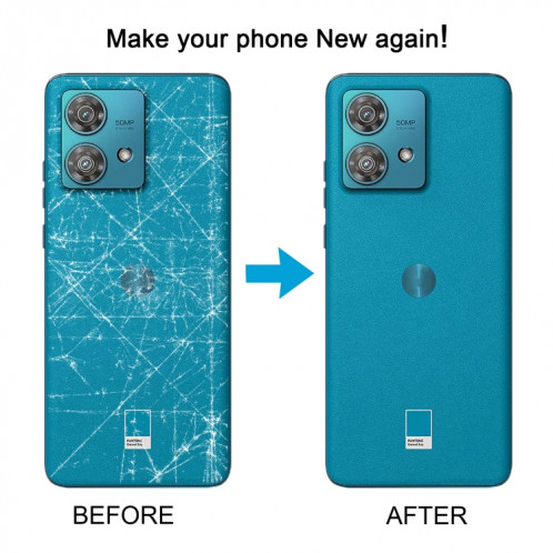 Pour Motorola Edge 40 Neo Couvercle arrière de la batterie d'origine (bleu) SH57LL1813-07