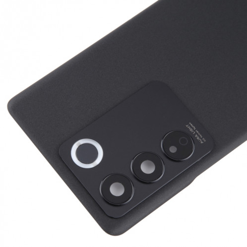Pour Vivo V27 Couvercle arrière de la batterie d'origine avec couvercle d'objectif d'appareil photo (noir) SH80BL194-07
