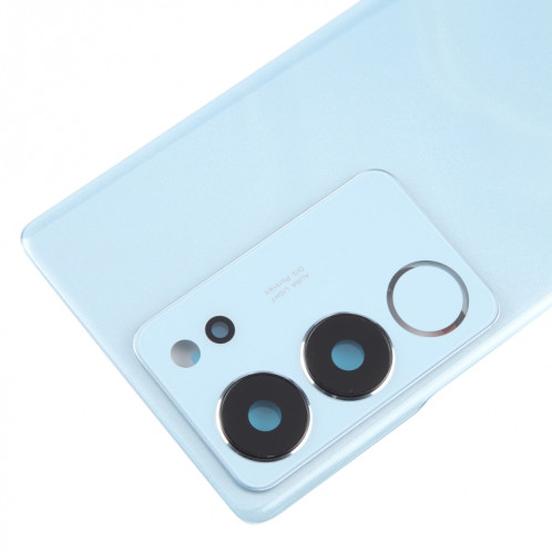 Pour Vivo V29 Pro Couvercle arrière de la batterie d'origine avec couvercle d'objectif de caméra (bleu) SH95LL1671-07