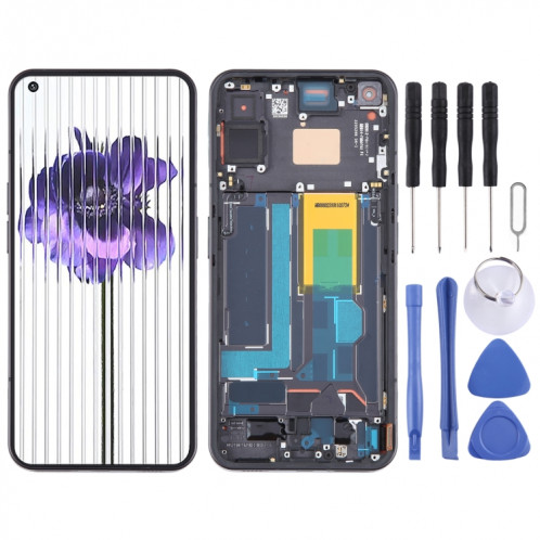 Pour Nothing Phone1 A063 Écran LCD Numériseur Assemblage complet avec cadre (Noir) SH615B924-07