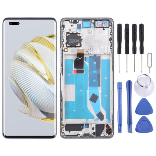 Pour Huawei Nova 10 Pro Écran LCD d'origine numériseur assemblage complet avec cadre (violet) SH634P861-07