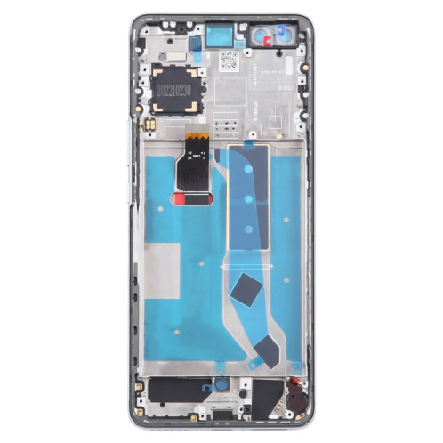 Pour Huawei Nova 10 Pro Écran LCD d'origine numériseur assemblage complet avec cadre (argent) SH634S691-07