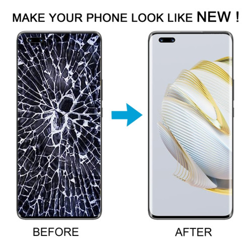 Pour Huawei Nova 10 Pro Écran LCD d'origine numériseur assemblage complet avec cadre (noir) SH634B864-07