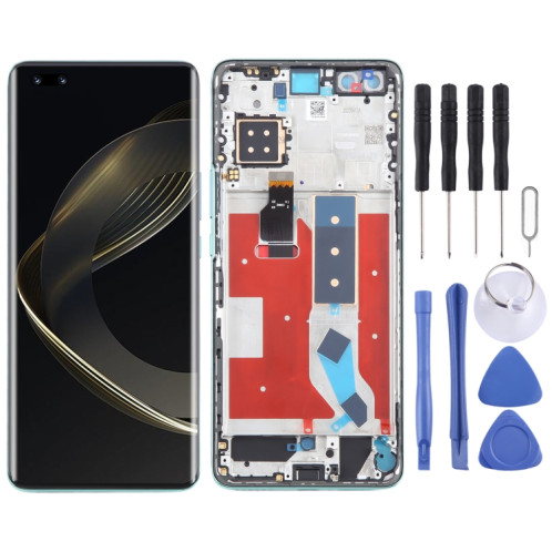 Pour Huawei Nova 11 Pro Écran LCD d'origine numériseur complet avec cadre (vert) SH635G1616-07