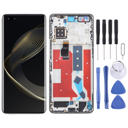 Pour Huawei Nova 11 Pro Écran LCD d'origine numériseur assemblage complet avec cadre (or) SH635J1311-07