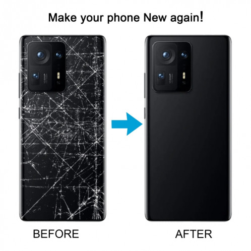 Pour Xiaomi Mi Mix 4 Couvercle arrière de la batterie d'origine (blanc) SH64WL1335-07