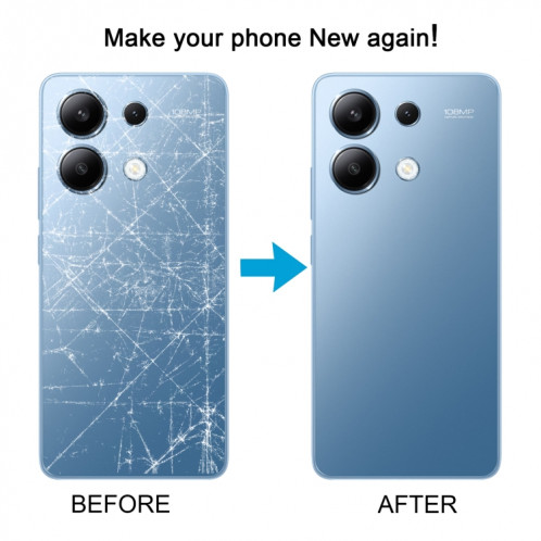 Pour Xiaomi Redmi Note 13 4G Couvercle arrière de la batterie d'origine (or) SH72JL176-07