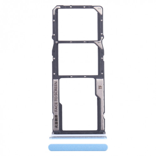 Pour Xiaomi Redmi Note 12 4G Plateau de carte SIM + Plateau de carte SIM + Plateau de carte Micro SD (Bleu) SH677L1739-04