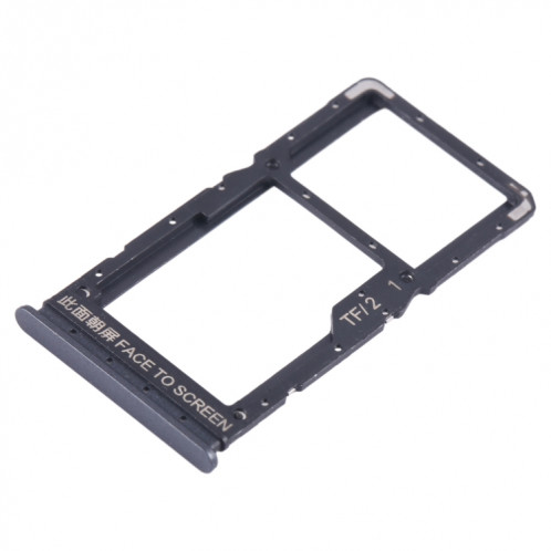 Pour Xiaomi Redmi Note 12 5G Plateau de carte SIM + Plateau de carte SIM / Micro SD (Noir) SH678B103-04