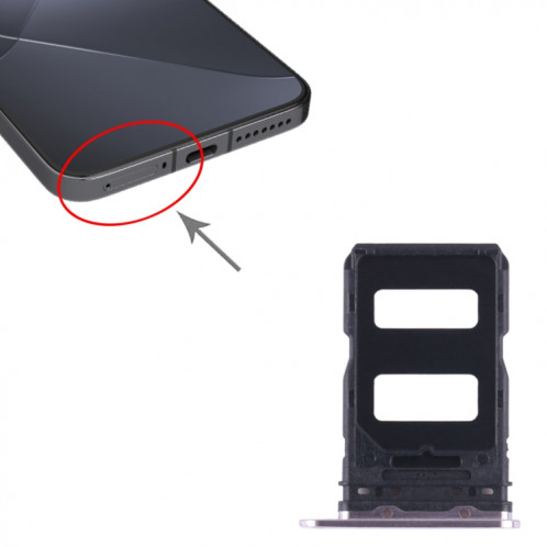 Pour plateau de carte SIM Xiaomi 14 + plateau de carte SIM (violet) SH683P141-04