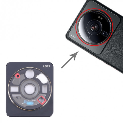 Pour le couvercle d’objectif d’appareil photo Xiaomi 12s Ultra (noir) SH687B910-04