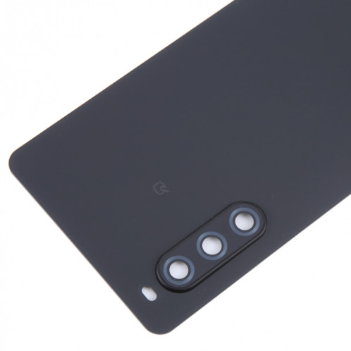 Pour Sony Xperia 10 V Couvercle arrière de la batterie d'origine avec couvercle d'objectif d'appareil photo (noir) SH10BL101-07