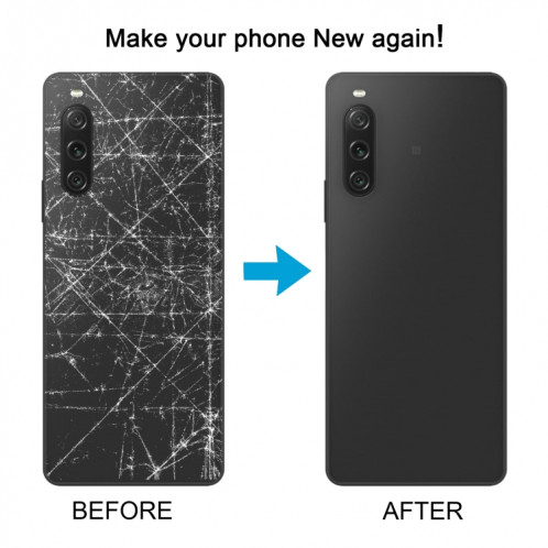 Pour Sony Xperia 10 V Couvercle arrière de la batterie d'origine avec couvercle d'objectif d'appareil photo (vert) SH10GL583-07