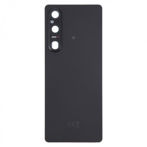 Pour Sony Xperia 1 V Couvercle arrière de la batterie d'origine avec couvercle d'objectif d'appareil photo (noir) SH11BL524-07