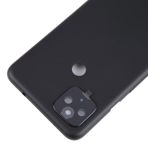 Pour Google Pixel 4A 5G Couvercle arrière de la batterie avec couvercle d'objectif d'appareil photo (noir) SH72BL1764-07