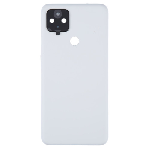 Pour Google Pixel 4A 5G Couvercle arrière de la batterie avec couvercle d'objectif d'appareil photo (blanc) SH72WL1031-07