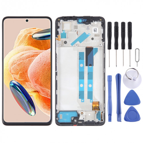 Pour Xiaomi Redmi Note 12 Pro 4G OLED matériel écran LCD numériseur assemblage complet avec cadre SH7780995-07