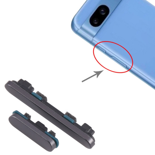 Pour Google Pixel 8A Bouton d'alimentation + Bouton de contrôle du volume (Noir) SH820B819-04