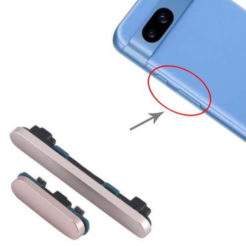Pour Google Pixel 8A Bouton d'alimentation + Bouton de contrôle du volume (Or) SH820J857-04