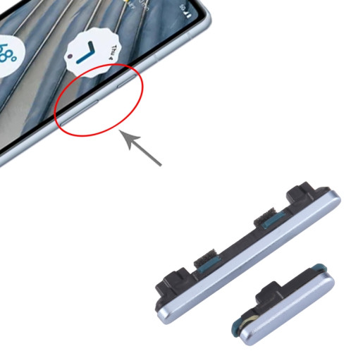 Pour Google Pixel 7A Bouton d'alimentation + Bouton de contrôle du volume (Bleu) SH821L1938-04