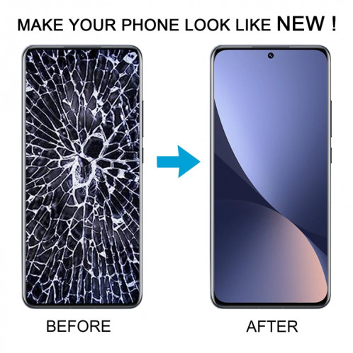 Pour Xiaomi 12S Matériau AMOLED d'origine Écran LCD Numériseur Assemblage complet avec cadre (Vert) SH830G1590-07