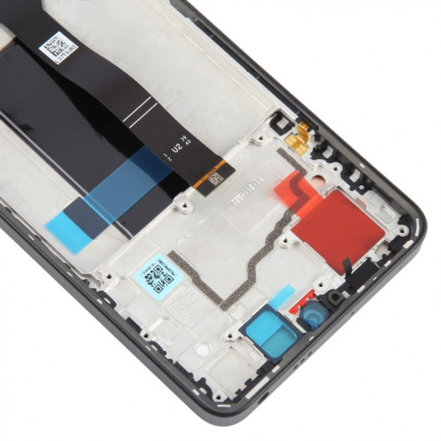 Pour Xiaomi Poco X6 Matériau AMOLED d'origine Écran LCD Numériseur Assemblage complet avec cadre (Noir) SH846B1650-07