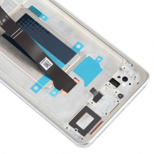 Pour Xiaomi Redmi Note 13 Pro + Matériau AMOLED d'origine Écran LCD Numériseur Assemblage complet avec cadre (Argent) SH848S1290-07