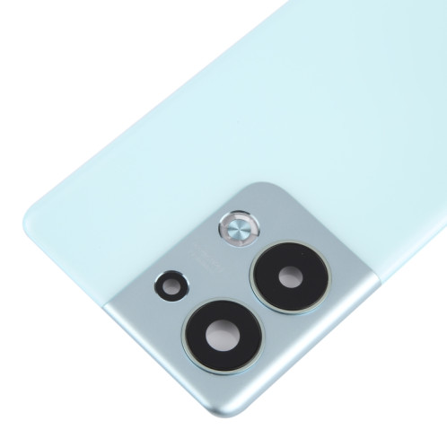 Pour OPPO Reno9 Pro + Couvercle arrière de la batterie d'origine avec couvercle d'objectif de caméra (bleu) SH06LL1953-07