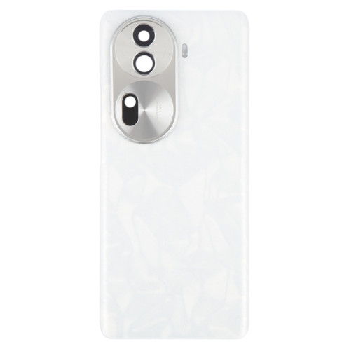 Pour OPPO Reno11 5G Couvercle arrière de la batterie d'origine avec couvercle d'objectif de caméra (blanc) SH07WL323-07