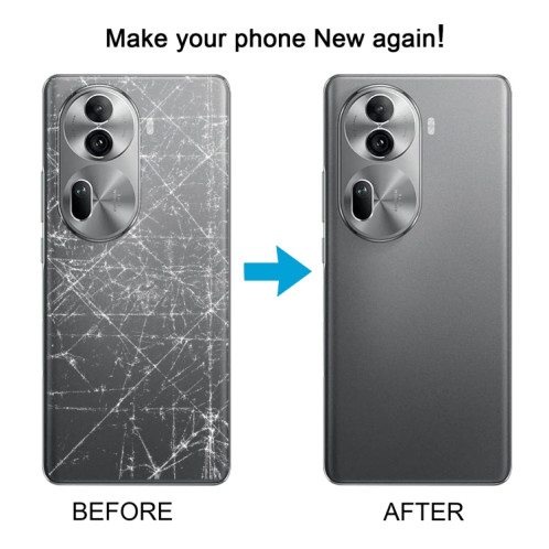 Pour OPPO Reno11 Pro 5G Couvercle arrière de la batterie d'origine avec couvercle d'objectif de caméra (vert) SH08GL495-07