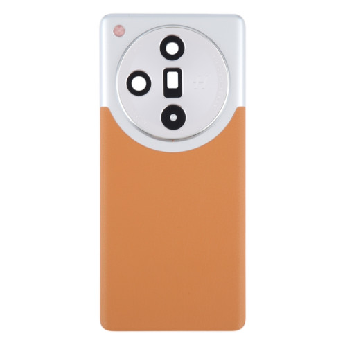 Pour OPPO Find X7 Couvercle arrière de batterie ultra original avec couvercle d'objectif d'appareil photo (marron) SH11ZL1839-07
