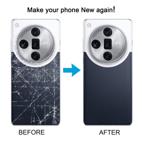 Pour OPPO Find X7 Couvercle arrière de batterie ultra original avec couvercle d'objectif d'appareil photo (bleu) SH11LL935-07