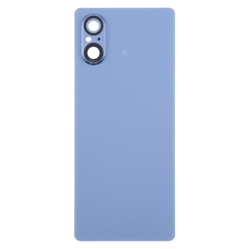 Pour Sony Xperia 5 V Couvercle arrière de la batterie avec couvercle d'objectif d'appareil photo (bleu) SH42LL256-07