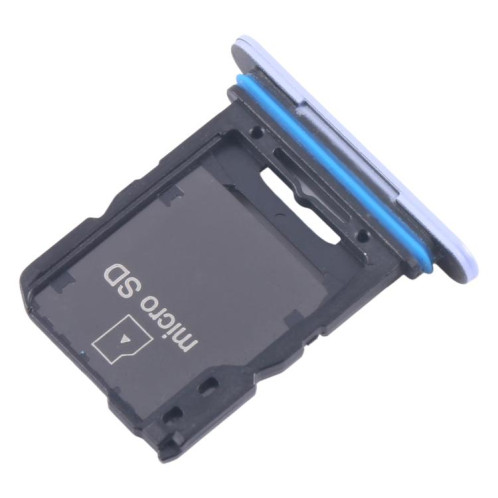 Pour Sony Xperia 10 V Tiroir pour carte SIM d'origine + Tiroir pour carte Micro SD (Bleu) SH944L1358-04