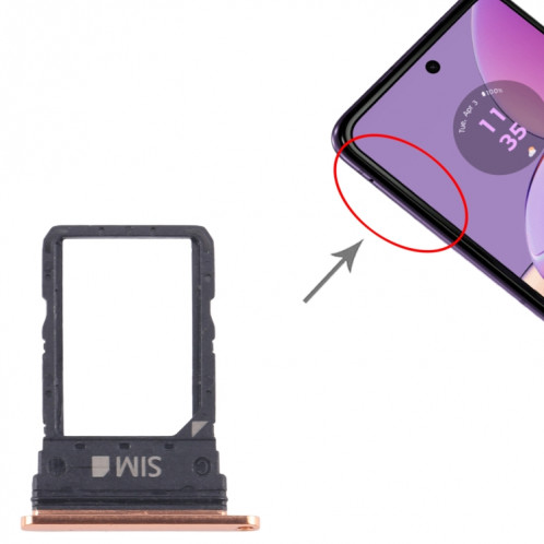 Pour Motorola Razr 40 Plateau de carte SIM d'origine (Or) SH964J1942-04