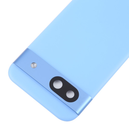 Pour Google Pixel 8a Couvercle arrière de la batterie d'origine avec couvercle de l'objectif de l'appareil photo (bleu) SH84LL1381-07