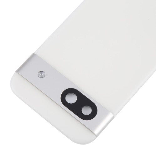 Pour Google Pixel 8a Cache arrière de batterie d'origine avec cache d'objectif d'appareil photo (argent) SH84SL1340-07