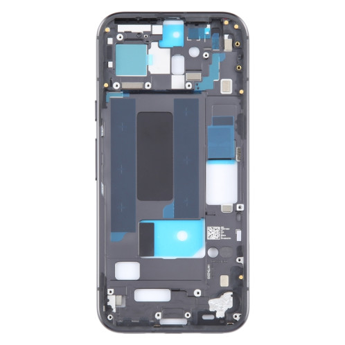 Pour Google Pixel 8a, plaque de cadre central d'origine, avec touches latérales (noir) SH988B876-06