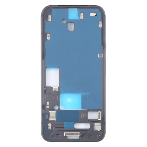 Pour Google Pixel 8a, plaque de cadre central d'origine, avec touches latérales (noir) SH988B876-06
