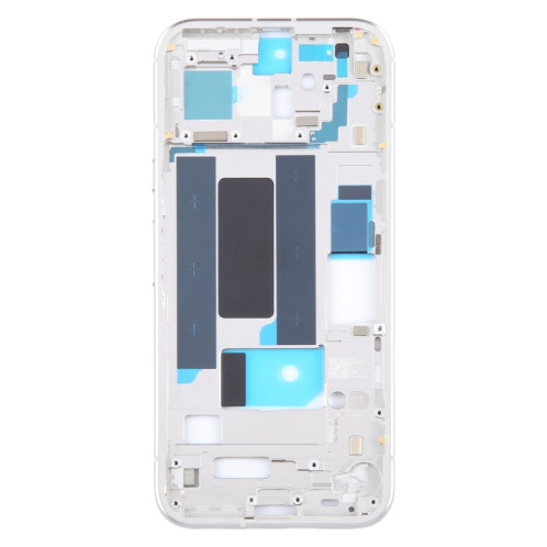 Pour Google Pixel 8a, plaque de cadre central d'origine, avec touches latérales (argent) SH988S1094-06