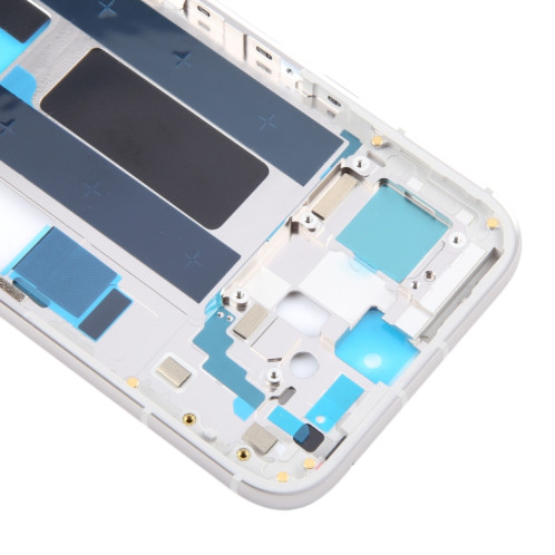 Pour Google Pixel 8a, plaque de cadre central d'origine, avec touches latérales (argent) SH988S1094-06