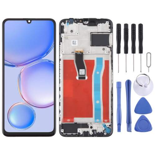 Pour Huawei Nova Y71 Écran LCD d'origine numériseur assemblage complet avec cadre (noir) SH034B319-07