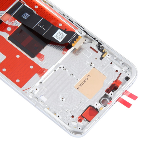Pour Honor Magic6 Original LCD Screen Digitizer Assemblage complet avec cadre (argent) SH035S1980-07