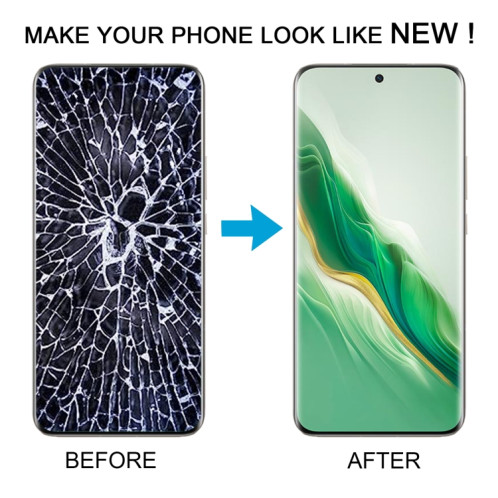 Pour Honor Magic6 Original LCD Screen Digitizer Assemblage complet avec cadre (argent) SH035S1980-07