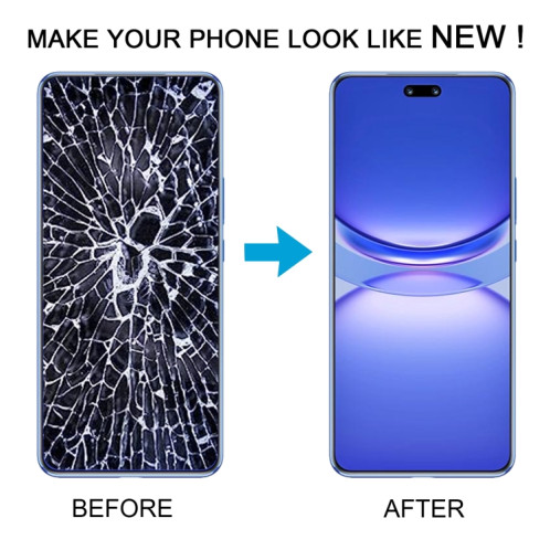 Pour Huawei Nova 12 Pro Écran LCD d'origine numériseur assemblage complet avec cadre (noir) SH037B972-07