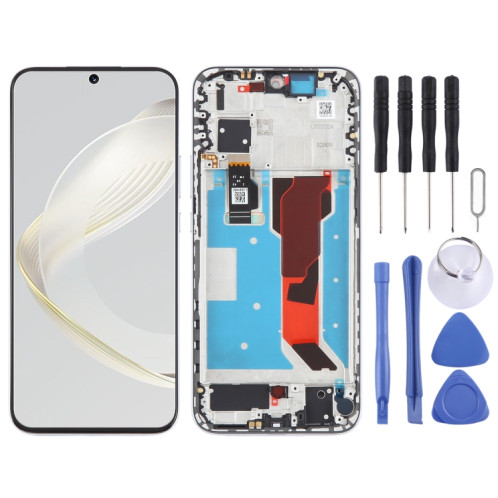 Pour Huawei nova 11 écran LCD d'origine numériseur assemblage complet avec cadre (blanc) SH039W998-07