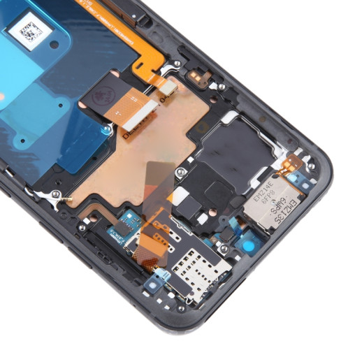 Pour LG V60 ThinQ version américaine écran LCD d'origine numériseur assemblage complet avec cadre (noir) SH081B361-07